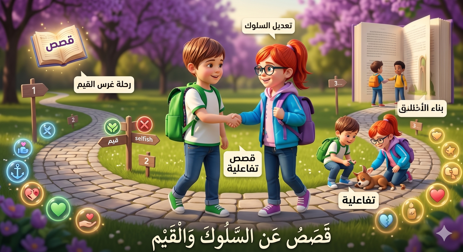 قصص عن السلوك والقيم